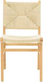Καρέκλα Arten pakoworld σχοινί-rubberwood σε φυσική απόχρωση 60x55x85εκ - Image 4