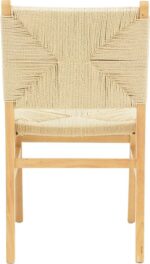 Καρέκλα Arten pakoworld σχοινί-rubberwood σε φυσική απόχρωση 60x55x85εκ - Image 5