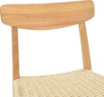 Καρέκλα Eaprine pakoworld φυσικό σχοινί-rubberwood 49x53x77εκ - Image 6