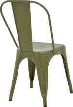 Καρέκλα Utopia pakoworld μέταλλο σε λαδί απόχρωση 44x44x85εκ - Image 3