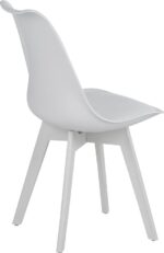 Καρέκλα Gaston I pakoworld PP-PU σε λευκή απόχρωση 48.5x53.5x81.5εκ - Image 3