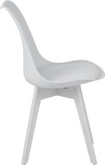 Καρέκλα Gaston I pakoworld PP-PU σε λευκή απόχρωση 48.5x53.5x81.5εκ - Image 4