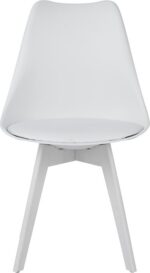 Καρέκλα Gaston I pakoworld PP-PU σε λευκή απόχρωση 48.5x53.5x81.5εκ - Image 5