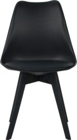 Καρέκλα Gaston I pakoworld PP-PU σε μαύρη απόχρωση 48.5x53.5x81.5εκ - Image 5