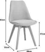 Καρέκλα Gaston I pakoworld PP-PU σε μέντα απόχρωση 48.5x53.5x81.5εκ - Image 6