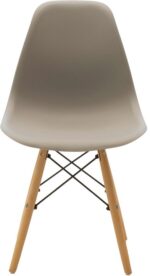 Καρέκλα Julita pakoworld PP cappuccino με φυσικό πόδι 46x52x80εκ - Image 5