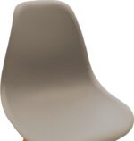 Καρέκλα Julita pakoworld PP cappuccino με φυσικό πόδι 46x52x80εκ - Image 6