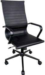 Καρέκλα γραφείου διευθυντή Valter pakoworld pu μαύρο 55.5x58x108εκ