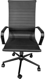 Καρέκλα γραφείου διευθυντή Valter pakoworld pu μαύρο 55.5x58x108εκ - Image 4