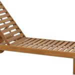 Ξαπλώστρα Weylar pakoworld ξύλο ακακίας φυσικό 60x193x30εκ