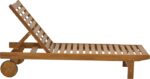 Ξαπλώστρα Weylar pakoworld ξύλο ακακίας φυσικό 60x193x30εκ - Image 3
