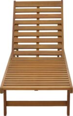 Ξαπλώστρα Weylar pakoworld ξύλο ακακίας φυσικό 60x193x30εκ - Image 6
