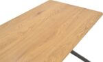 Τραπέζι Nerelis pakoworld φυσικό mdf και πόδι μαύρο μέταλλο 120x70x75εκ - Image 5