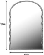 Καθρέπτης Megike Inart μέταλλο σε χρυσή απόχρωση 60x2x90εκ - Image 2