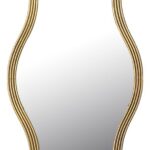 Καθρέπτης Boulen Inart μέταλλο σε χρυσή απόχρωση 51x2x126εκ