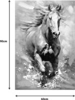 Πίνακας σε καμβά Horse Inart 60x3x90εκ - Image 2