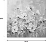 Πίνακας σε καμβά Rozy II Inart 80x3x80εκ - Image 2