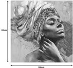 Πίνακας σε καμβά Africana 3D Inart 100x3x100εκ - Image 2