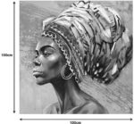 Πίνακας σε καμβά Africana I 3D Inart 100x3x100εκ - Image 2