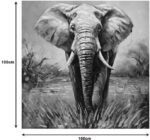Πίνακας σε καμβά Elepho Inart 100x3x100εκ - Image 2