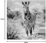 Πίνακας σε καμβά Zebrero Inart 100x3x100εκ - Image 2