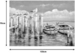 Πίνακας σε καμβά Port Inart 100x3x70εκ - Image 2