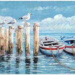 Πίνακας σε καμβά Port Inart 100x3x70εκ
