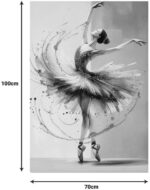 Πίνακας σε καμβά Dancito I 3D Inart 70x2.5x100εκ - Image 2