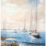 Πίνακας σε καμβά Sailsy Inart 70x3x100εκ