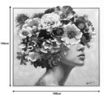 Πίνακας σε καμβά Mavare 3D Inart με πλαίσιο 100x3.5x100εκ - Image 2