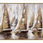 Πίνακας σε καμβά Yelkan Inart με πλαίσιο 120x3.5x60εκ