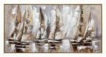 Πίνακας σε καμβά Yelkan Ι Inart με πλαίσιο 120x3.5x60εκ