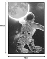 Πίνακας σε καμβά Mallo 3D Inart με πλαίσιο 70x3.5x100εκ - Image 2