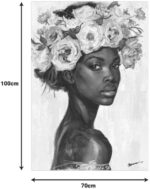Πίνακας σε καμβά Fleri Inart 70x3.5x100εκ - Image 2