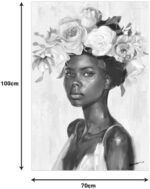 Πίνακας σε καμβά Fleri Ι Inart 70x3.5x100εκ - Image 2