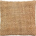 Μαξιλάρι Petron Inart φυσικό γιούτα 45x45x12.5εκ