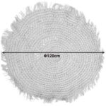 Χαλί Mibre Inart γιούτα σε φυσική απόχρωση Φ120x1εκ - Image 2
