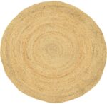Χαλί Solon Inart μπεζ γιούτα Φ150x1εκ