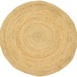 Χαλί Solon Inart μπεζ γιούτα Φ150x1εκ
