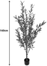 Διακοσμητικό φυτό Olive tree II σε γλάστρα Inart πράσινο pp Υ160εκ - Image 2