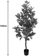 Διακοσμητικό φυτό Lemon tree σε γλάστρα Inart πράσινο pp Υ150εκ - Image 2