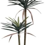 Διακοσμητικό φυτό Dracaena palm σε γλάστρα Inart πράσινο pp Υ125εκ