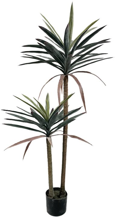 316-000039 Διακοσμητικό φυτό Dracaena palm σε γλάστρα Inart πράσινο pp Υ125εκ - Image 1