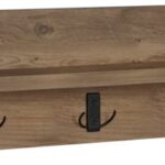 Κρεμάστρα τοίχου Esform pakoworld oak μελαμίνης 80x11x18εκ