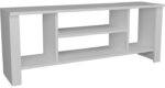 Έπιπλο τηλεόρασης Seref pakoworld σε λευκή απόχρωση 120x30x47εκ - Image 2