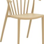 Πολυθρόνα Zelma pakoworld pp σε ανοιχτή απόχρωση cappuccino 55x53x73εκ