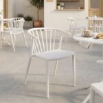 Πολυθρόνα Zelma pakoworld pp σε λευκή απόχρωση 55x53x73εκ - Image 2