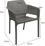 Πολυθρόνα Oviez pakoworld pp σε cappuccino απόχρωση 59x58x79εκ - Image 6