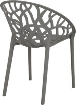 Πολυθρόνα Daren pakoworld pp σε ανθρακί απόχρωση 59x60x79,5εκ - Image 3