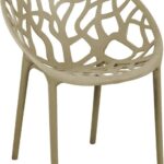 Πολυθρόνα Daren pakoworld pp σε cappuccino απόχρωση 59x60x79,5εκ